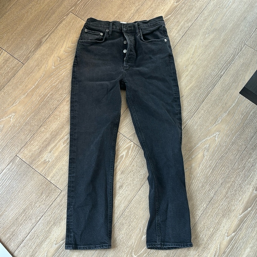 AGOLDE BLACK SLIM JEANS SIZE 27